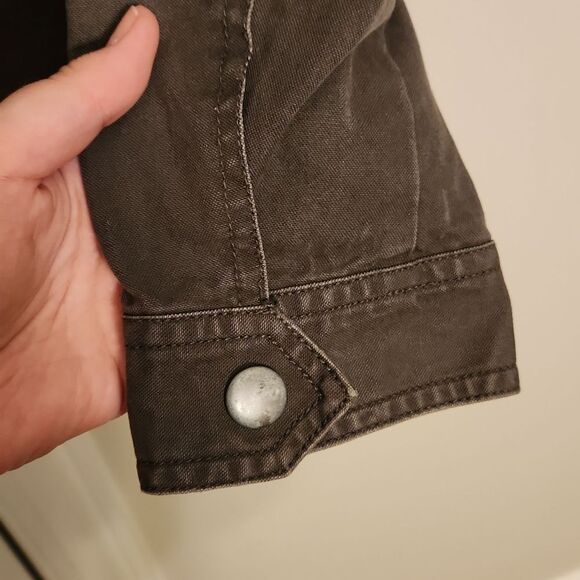 Converse One Star Women's Dark Green Military Style Jacket Size S - Picture 8 of 9